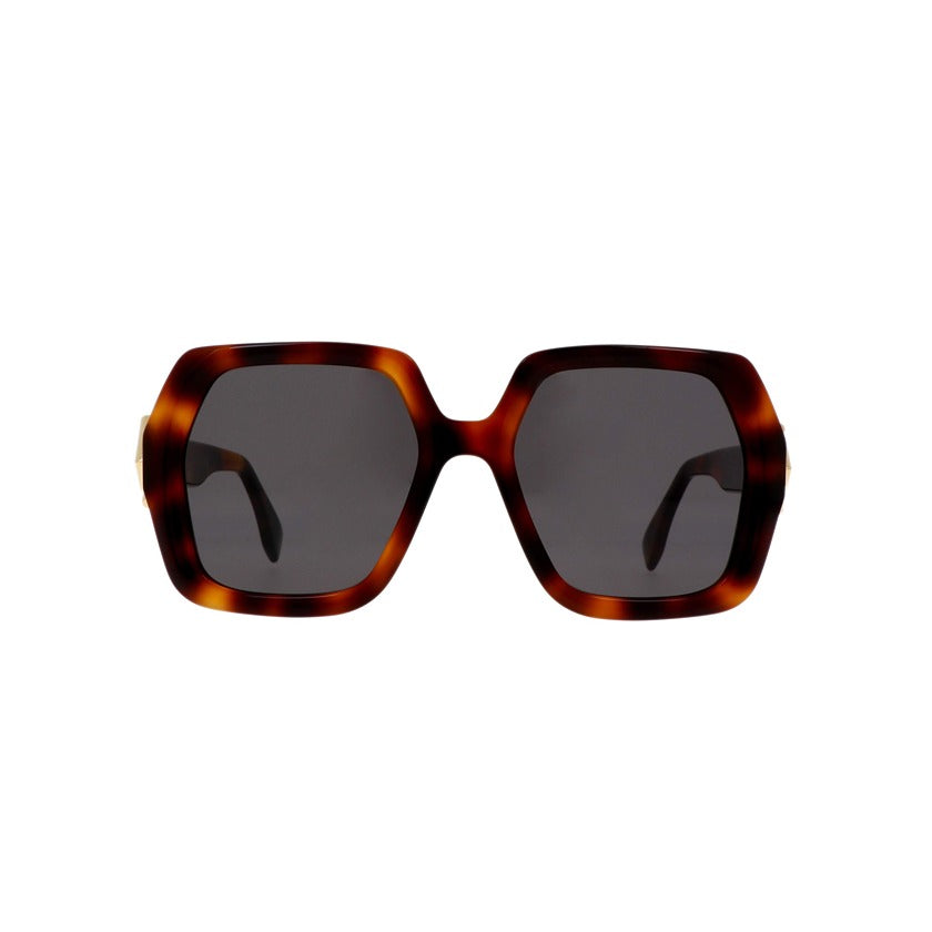 fendi, fendi eyewear, fendi sunglasses, xeyes sunglass shop, women sunglasses, fashion sunglasses, oversized sunglasses, brown sunglasses, geometric sunglasses, fe40139i