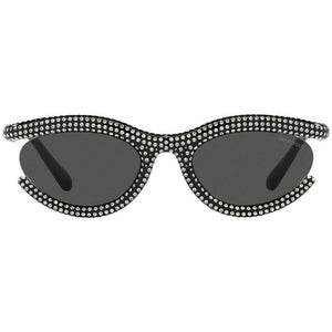 swarovski, swarovski eyewear, swarovski sunglasses, xeyes sunglass shop, women sunglasses, swarovski crystals, cat eye sunglasses, sunglasses with crystals, sk6006