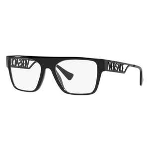 versace eyewear, versace optical glasses, xeyes sunglass shop, fashion optical glasses, women optical glasses, black optical glasses, 90's versace, rectangular optical glasses, ve3326u