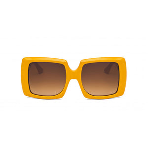 kreuzbergkinder, kreuzbergkinder eyewear, kreuzbergkinder sunglasses, xeyes sunglass shop, square sunglasses, acetate sunglasses, women sunglasses, fashion sunglasses, oversized sunglasses, brigitte, yellow sunglasses
