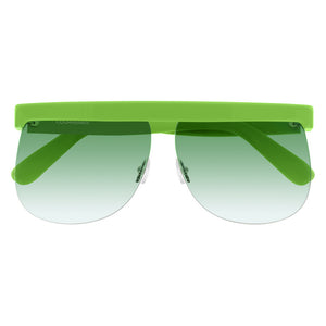 courreges, courreges sunglasses, courreges eyewear, xeyes sunglass shop, luxury sunglasses, fashion sunglasses, women sunglasses, cl1901, aviator sunglasses, green sunglasses