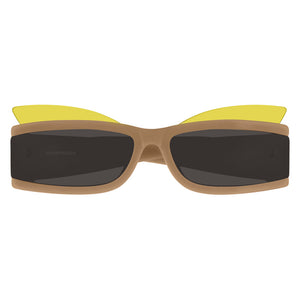 courreges, courreges sunglasses, courreges eyewear, xeyes sunglass shop, luxury sunglasses, fashion sunglasses, women sunglasses, cl1905, rectangular sunglasses, cat eye sunglasses