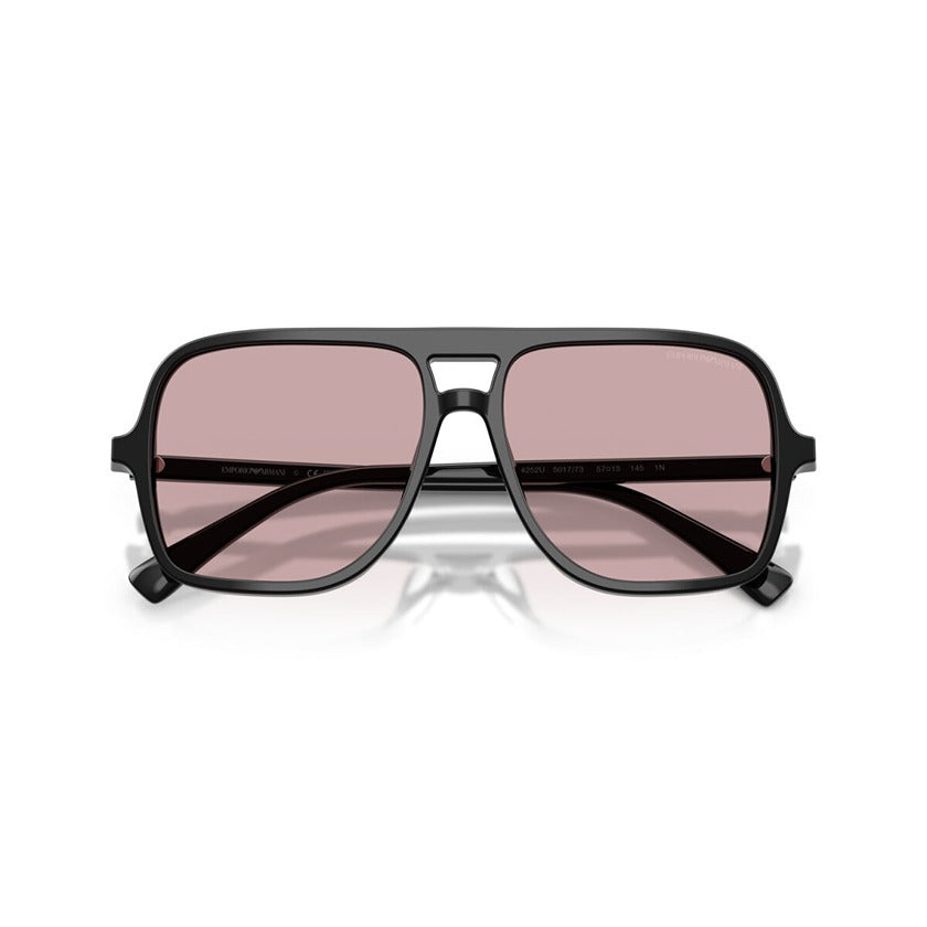emporio armani eyewear, emporio armani, xeyes sunglass shop, black rectangular sunglasses, men sunglasses, fashion sunglasses, rectangular sunglasses, emporio armani ea4252u