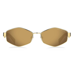 marc jacobs, xeyes sunglass shop, fashion sunglasses, marc jacobs sunglasses, marc jacobs eyewear, gold sunglasses, women sunglasses, rhomboid sunglasses, gold sunglasses, marc 496s, matched chain on eyewear