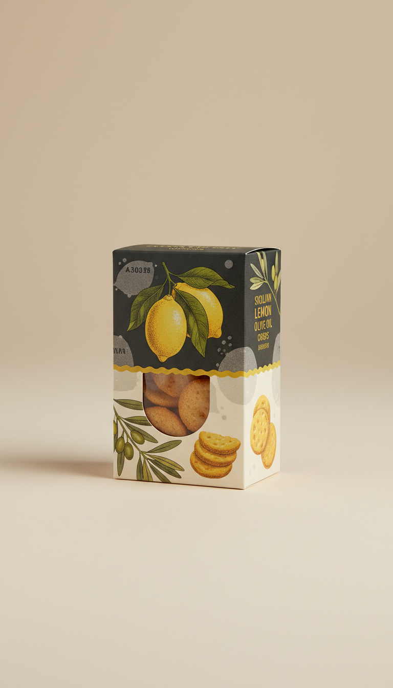 Sicilian Lemon Olive Oil Crisps