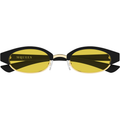 xeyes sunglass shop, alexander mcqueen eyewear, fashion sunglasses,  metal sunglasses, women sunglasses, oval sunglasses, am0534s