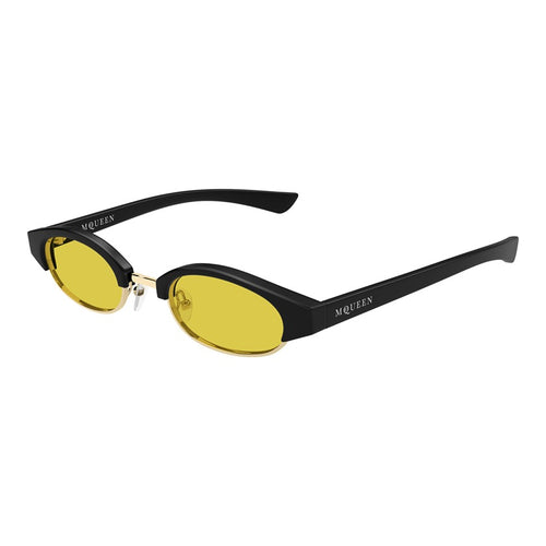xeyes sunglass shop, alexander mcqueen eyewear, fashion sunglasses,  metal sunglasses, women sunglasses, oval sunglasses, am0534s