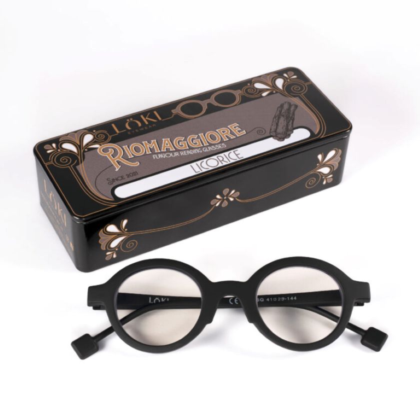 loki, loki eyewear, loki optical glasses, xeyes sunglass shop, loki reading glasses, reading glasses, loki riomaggiore, riomaggiore, round glasses