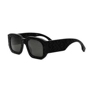 fendi, fendi eyewear, fendi sunglasses, xeyes sunglass shop, men sunglasses, women sunglasses, fashion sunglasses, rectangular sunglasses, black sunglasses, fendi shadow , FE40113I