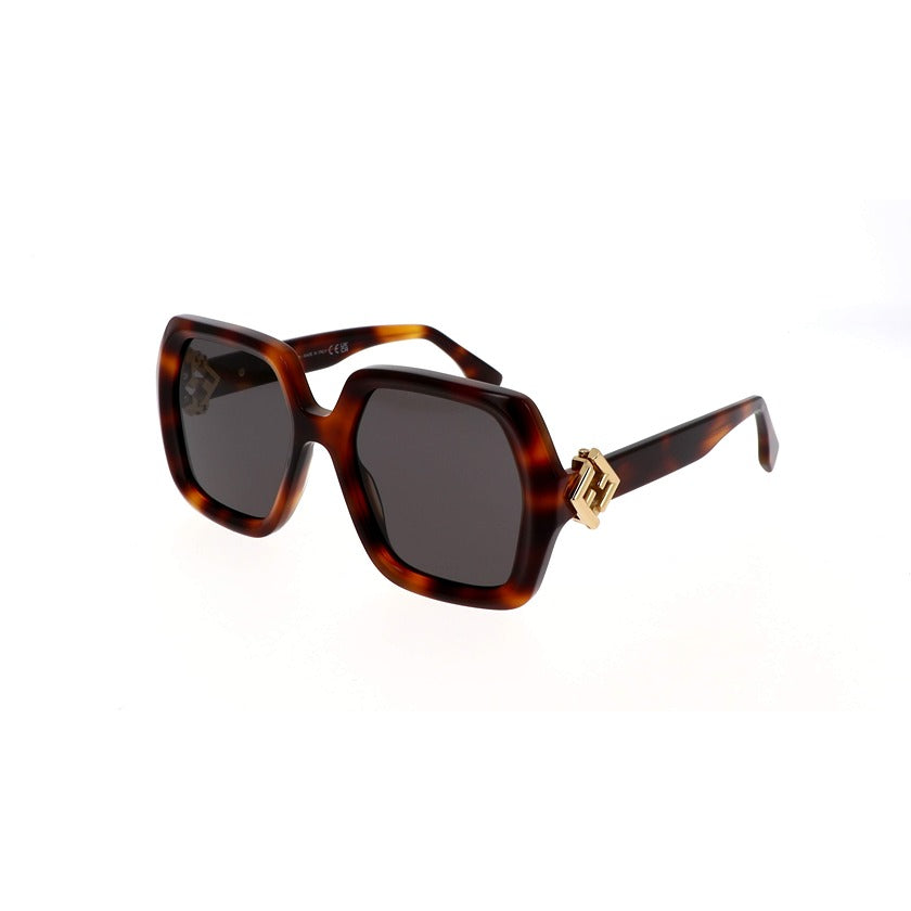 fendi, fendi eyewear, fendi sunglasses, xeyes sunglass shop, women sunglasses, fashion sunglasses, oversized sunglasses, brown sunglasses, geometric sunglasses, fe40139i