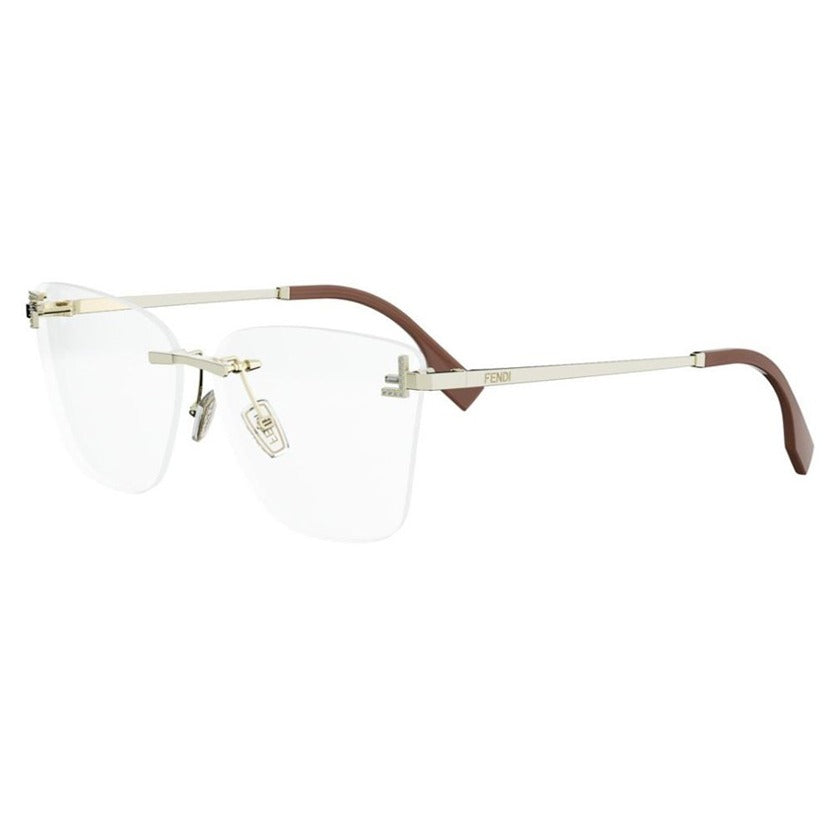 fendi, fendi eyewear, fendi optical glasses, xeyes sunglass shop, women optical glasses, women frames, fendi prescription glasses, frameless frames, frameless optical glasses, fe5133us