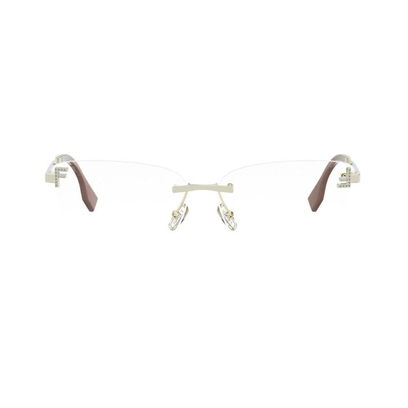 fendi, fendi eyewear, fendi optical glasses, xeyes sunglass shop, women optical glasses, women frames, fendi prescription glasses, frameless frames, frameless optical glasses, fe5133us