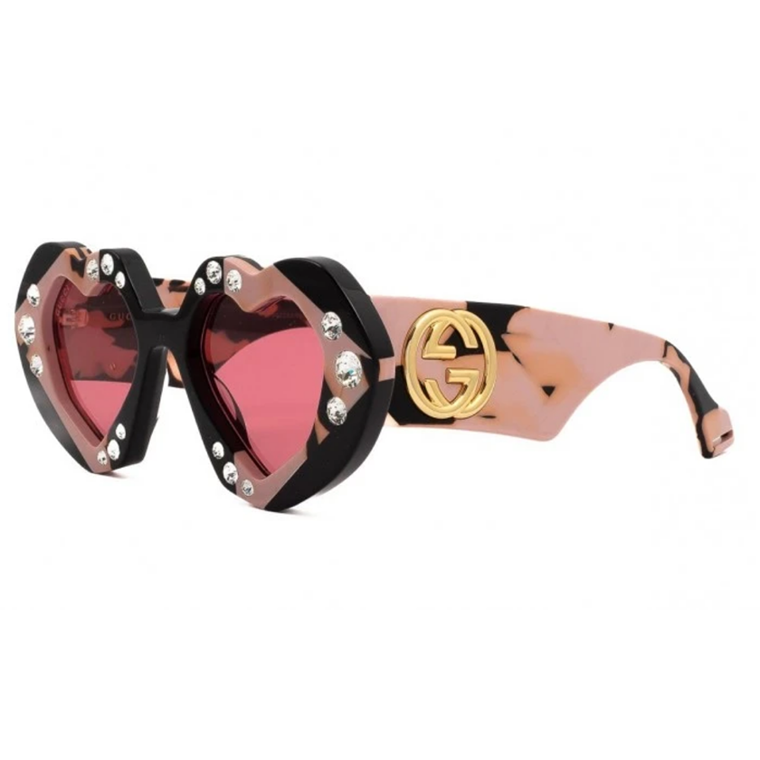gucci, gucci eyewear, gucci sunglasses, xeyes sunglass shop, women sunglasses, fashion, fashion sunglasses, heart sunglasses, gg1329s