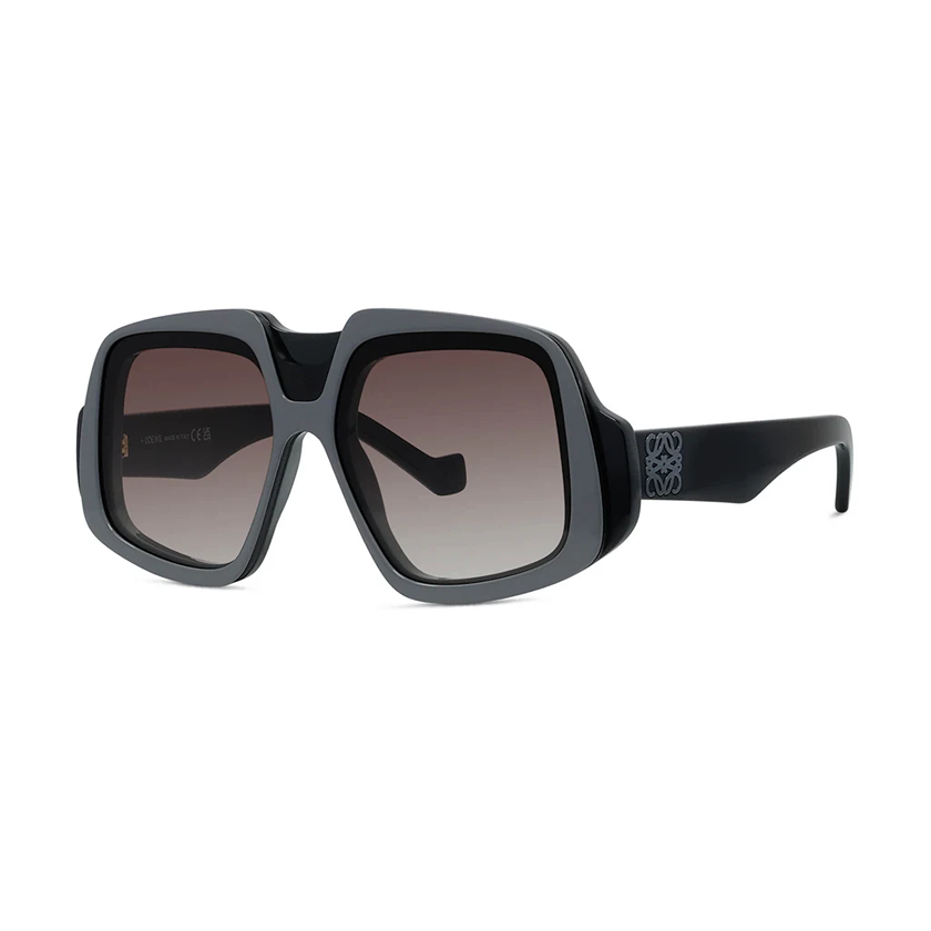oversized sunglasses, black sunglasses, loewe eyewear, xeyes sunglass shop,loewe, lw40194i