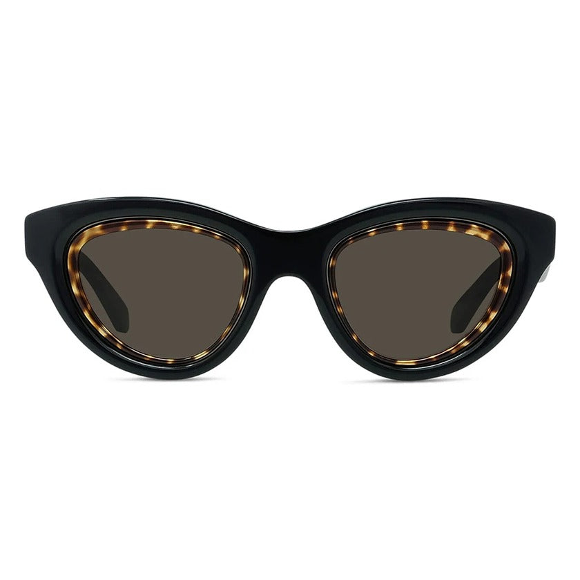 cat eye sunglasses, black sunglasses, loewe eyewear, xeyes sunglass shop,loewe, lw40182u, fashion sunglasses