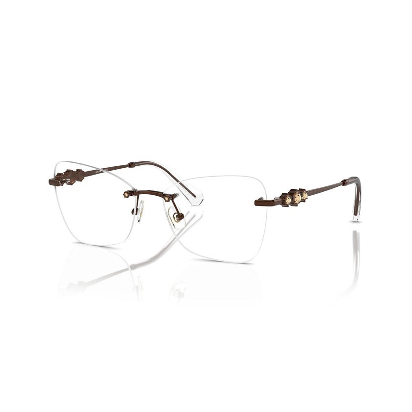 swarovski, swarovski eyewear, swarovski optical glasses, xeyes sunglass shop, women optical glasses, swarovski crystals, frameless optical glasses, optical glasses with crystals, sk1014
