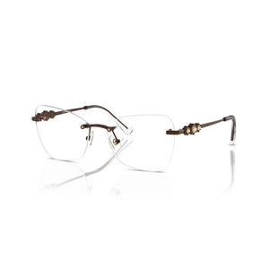 swarovski, swarovski eyewear, swarovski optical glasses, xeyes sunglass shop, women optical glasses, swarovski crystals, frameless optical glasses, optical glasses with crystals, sk1014