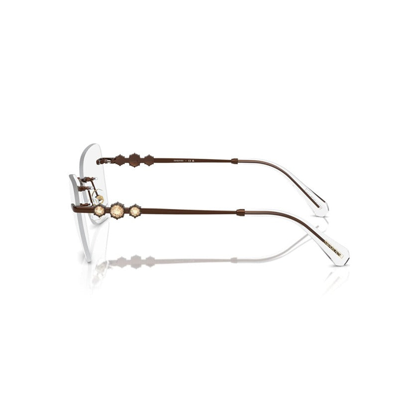 swarovski, swarovski eyewear, swarovski optical glasses, xeyes sunglass shop, women optical glasses, swarovski crystals, frameless optical glasses, optical glasses with crystals, sk1014
