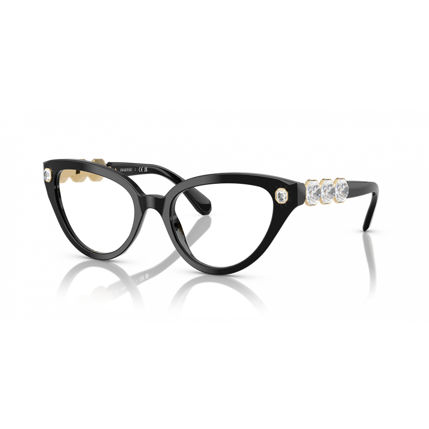 swarovski, swarovski eyewear, swarovski optical glasses, xeyes sunglass shop, women optical glasses, swarovski crystals, cat eye optical glasses, optical glasses with crystals, sk2028