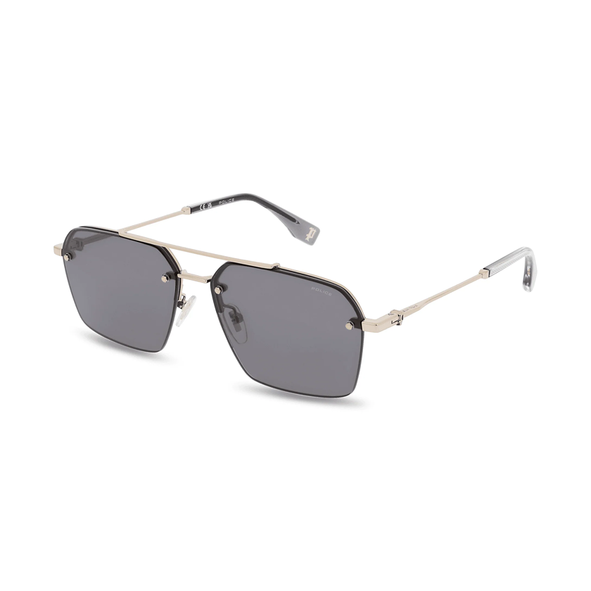 police, police sunglasses, xeyes sunglass shop, men sungasses, fashion sunglasses,  rimless sunglasses, pilot sunglasses, splq90 force 9, police force 9