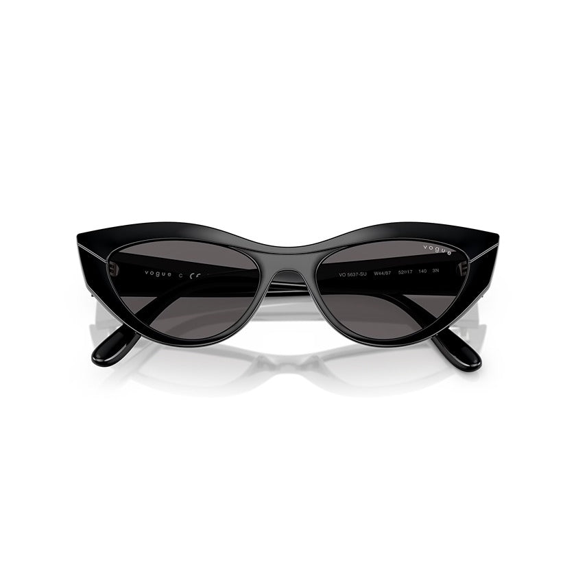vogue, vogue eyewear, vogue sunglasses, xeyes sunglass shop, women sunglasses,  cat eye sunglasses, black sunglasses, vo5637
