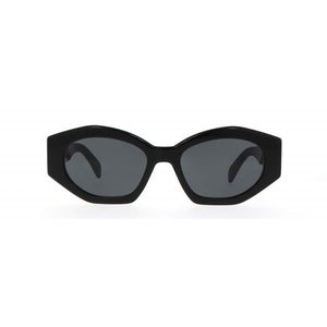 celine, celine eyewear, celine sunglasses, xeyes sunglass shop, women sunglasses, fashion, fashion sunglasses, oval sunglasses, black sunglasses, cl40238u