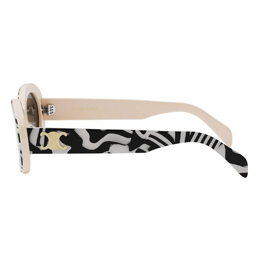 celine, celine eyewear, celine sunglasses, xeyes sunglass shop, women sunglasses, fashion, fashion sunglasses, oval sunglasses, black sunglasses, cl40194u