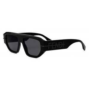 fendi, fendi eyewear, fendi sunglasses, xeyes sunglass shop, men sunglasses, women sunglasses, fashion sunglasses, rectangular sunglasses, black sunglasses, fe40142i, fendigraphy