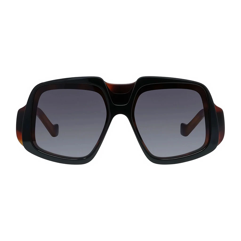 oversized sunglasses, black sunglasses, loewe eyewear, xeyes sunglass shop,loewe, lw40194i