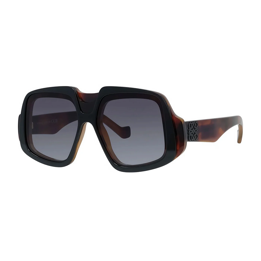 oversized sunglasses, black sunglasses, loewe eyewear, xeyes sunglass shop,loewe, lw40194i