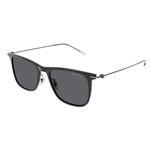 mont blanc, mont blanc eyewear, mont blanc sunglasses, xeyes sunglass shop, men sunglasses, rectangular sunglasses, black sunglasses, mb0206s