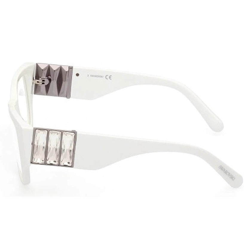 swarovski, swarovski eyewear, swarovski optical glasses, xeyes sunglass shop, women optical glasses, swarovski crystals, square optical glasses, optical glasses with crystals, sk5473