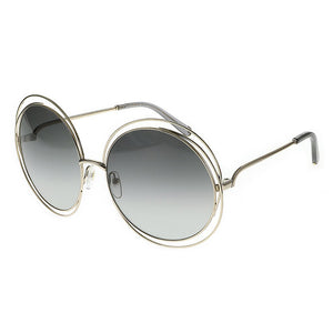 chloe, chloe eyewear, chloe sunglasses, xeyes sunglass shop, women sunglasses, fashion, fashion sunglasses, oversized sunglasses, gold sunglasses, carlina chloe