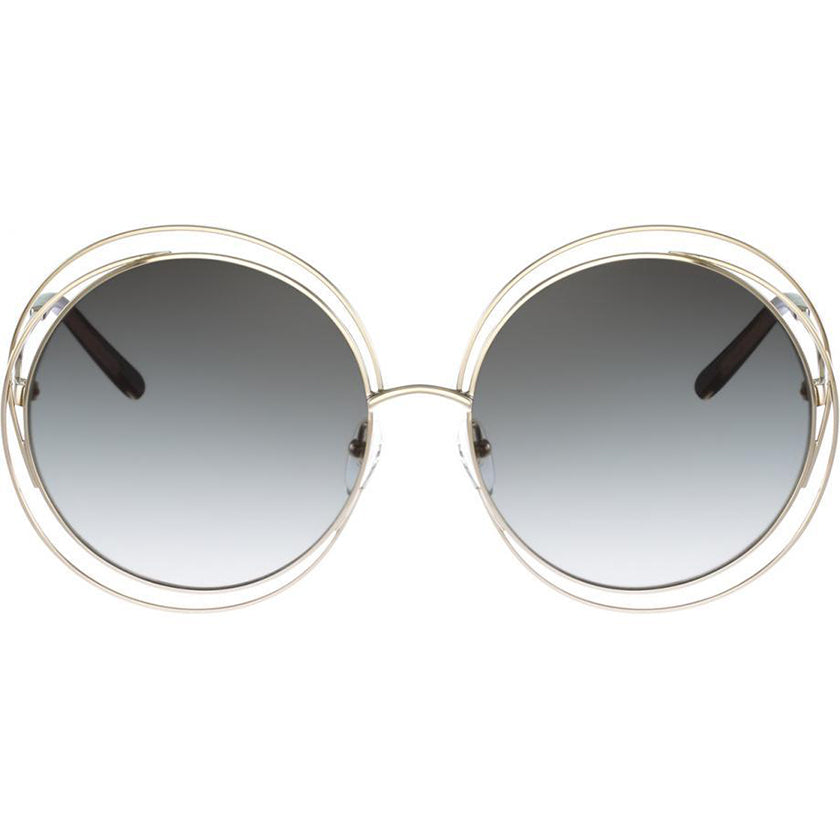 chloe, chloe eyewear, chloe sunglasses, xeyes sunglass shop, women sunglasses, fashion, fashion sunglasses, oversized sunglasses, gold sunglasses, carlina chloe