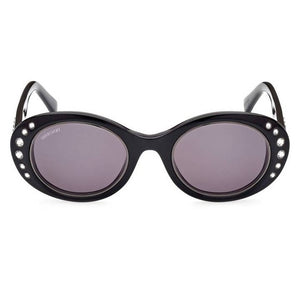 swarovski, swarovski eyewear, swarovski sunglasses, xeyes sunglass shop, women sunglasses, swarovski crystals, oval sunglasses, sunglasses with crystals, sk0346