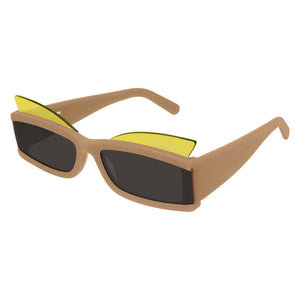 courreges, courreges sunglasses, courreges eyewear, xeyes sunglass shop, luxury sunglasses, fashion sunglasses, women sunglasses, cl1905, rectangular sunglasses, cat eye sunglasses