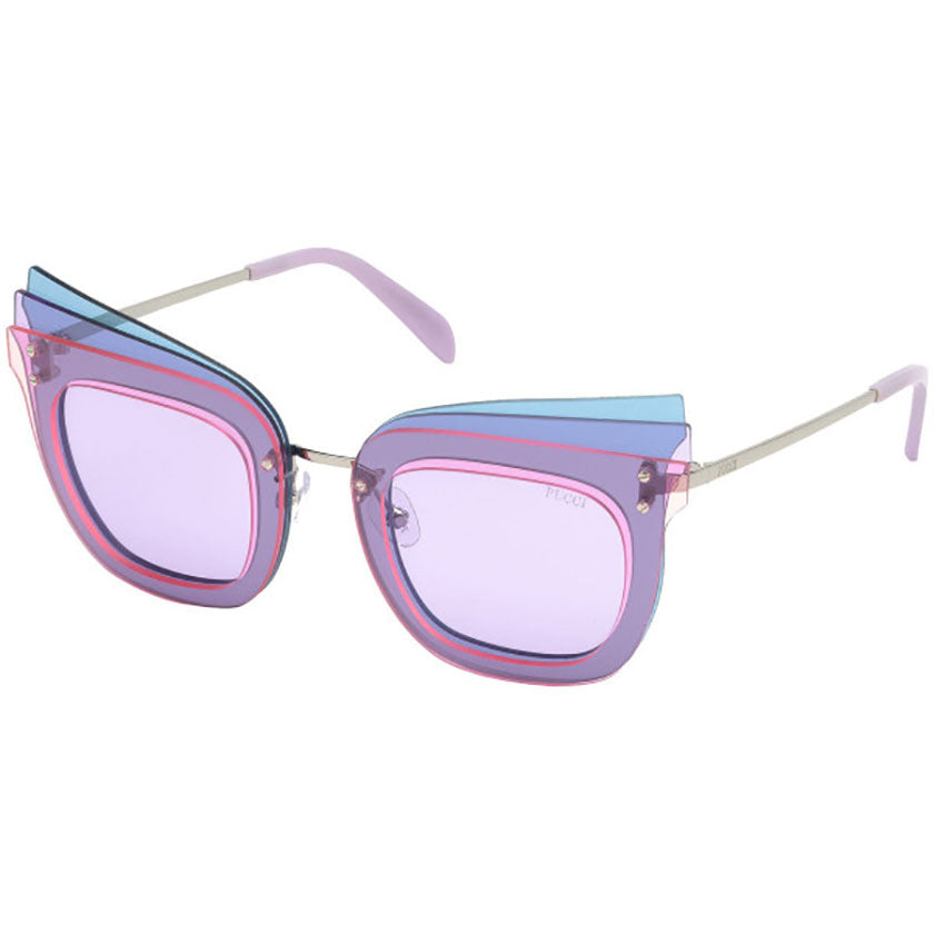 emilio pucci eyewear, emilio pucci, xeyes sunglass shop, big round metal sunglasses, women sunglasses, fashion sunglasses, round sunglasses, ep105 pink emilio pucci glasses