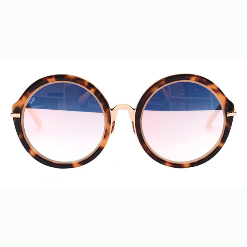 for art's sake sunglasses, for art's sake eyewear, xeyes sunglass shop, round sunglasses, oversized sunglasses, fashion, fashion sunglasses, women sunglasses, metal sunglasses, brown sunglasses