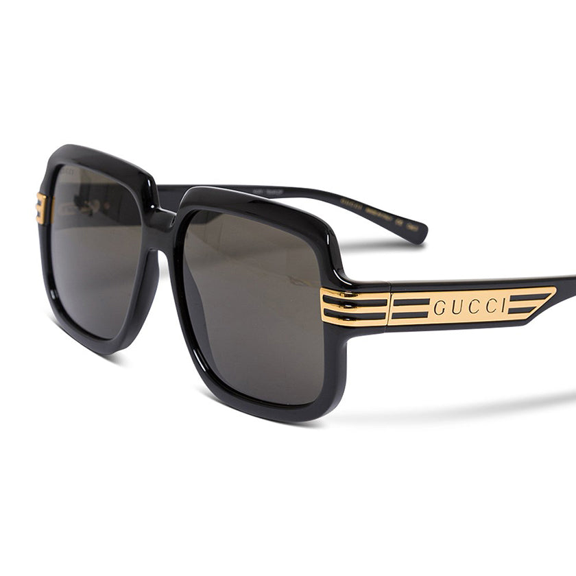 gucci, gucci eyewear, gucci sunglasses, xeyes sunglass shop, women sunglasses, fashion, fashion sunglasses, square sunglasses, black sunglasses, gg097s, acetate sunglasses, oversized sunglasses