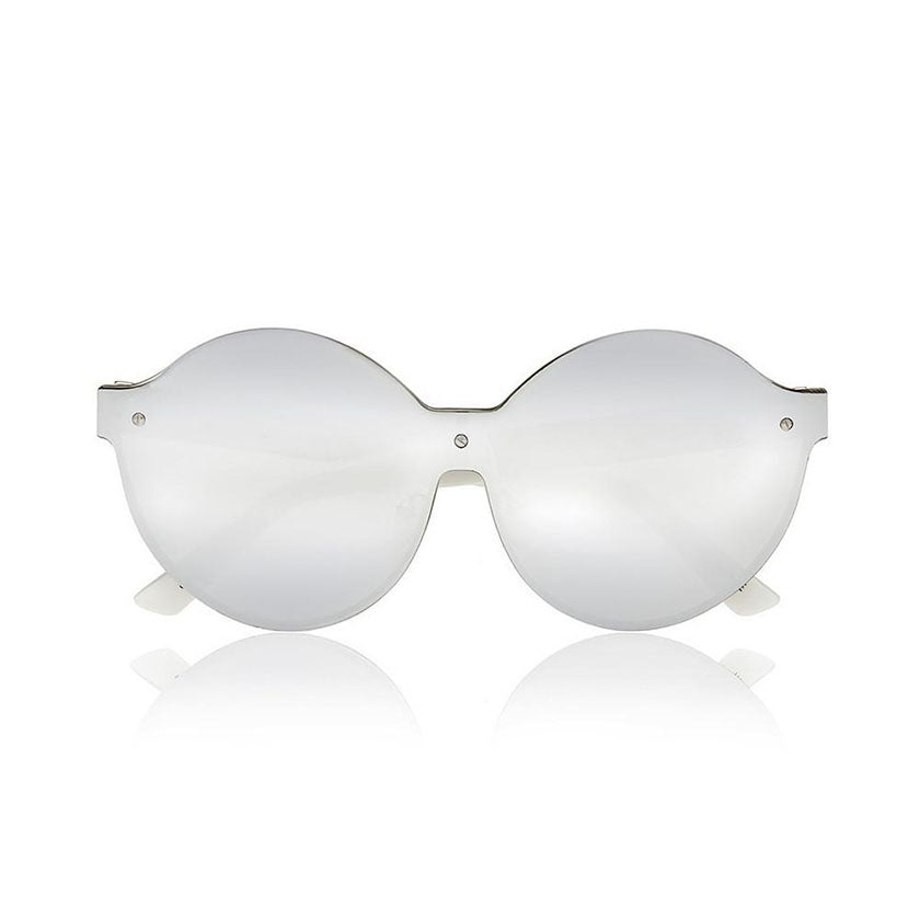 house of holland, house of holland eyewear, house of holland sunglasses, xeyes sunglass shop, metal sunglasses, fashion, fashion sunglasses, women sunglasses, round sunglasses, mask sunglasses, oversized sunglasses, silver sunglasses