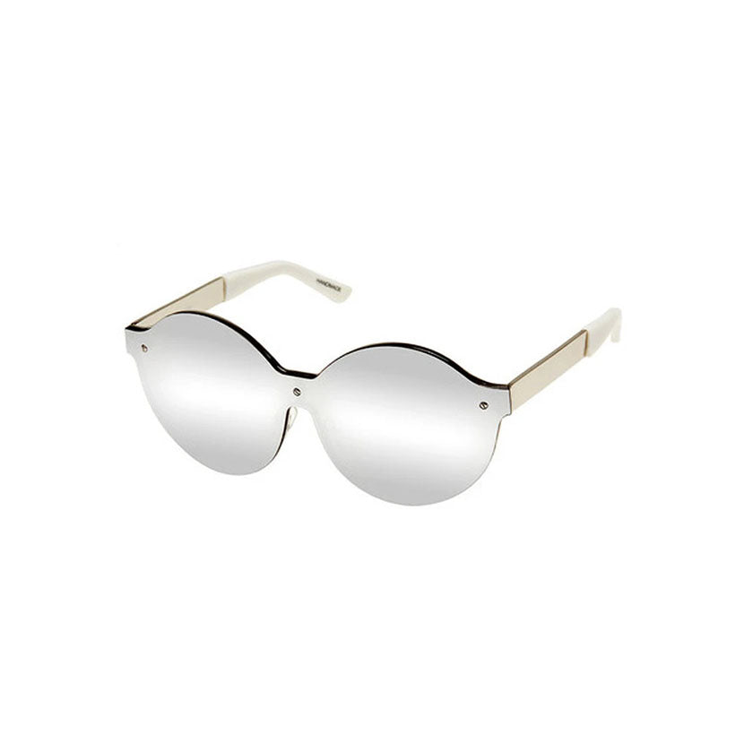 house of holland, house of holland eyewear, house of holland sunglasses, xeyes sunglass shop, metal sunglasses, fashion, fashion sunglasses, women sunglasses, round sunglasses, mask sunglasses, oversized sunglasses, silver sunglasses