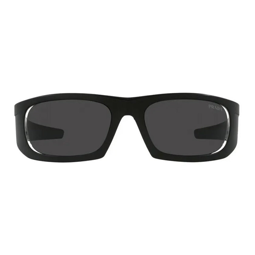 prada, prada sunglasses, prada eyewear, sport sunglasses, rectangular sunglasses, men sunglasses, fashion, fashion sunglasses, xeyes sunglass shop, black sunglasses, sps02y