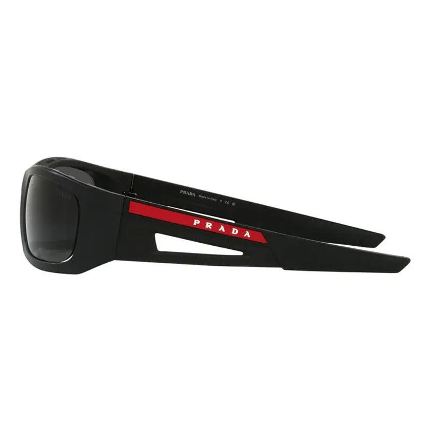 prada, prada sunglasses, prada eyewear, sport sunglasses, rectangular sunglasses, men sunglasses, fashion, fashion sunglasses, xeyes sunglass shop, black sunglasses, sps02y