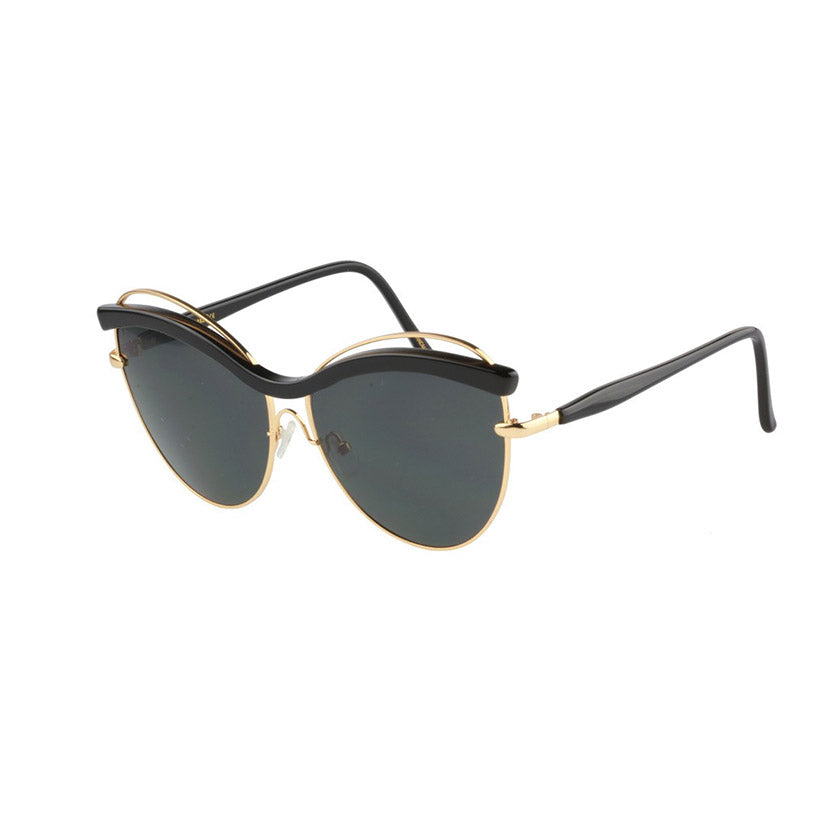 for art's sake sunglasses, for art's sake eyewear, xeyes sunglass shop, cat eye sunglasses, oversized sunglasses, fashion, fashion sunglasses, women sunglasses, black sunglasses, metal sunglasses, gold sunglasses