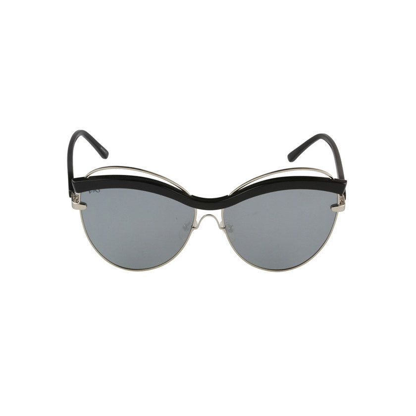 for art's sake sunglasses, for art's sake eyewear, xeyes sunglass shop, cat eye sunglasses, oversized sunglasses, fashion, fashion sunglasses, women sunglasses, black sunglasses, metal sunglasses, silver sunglasses