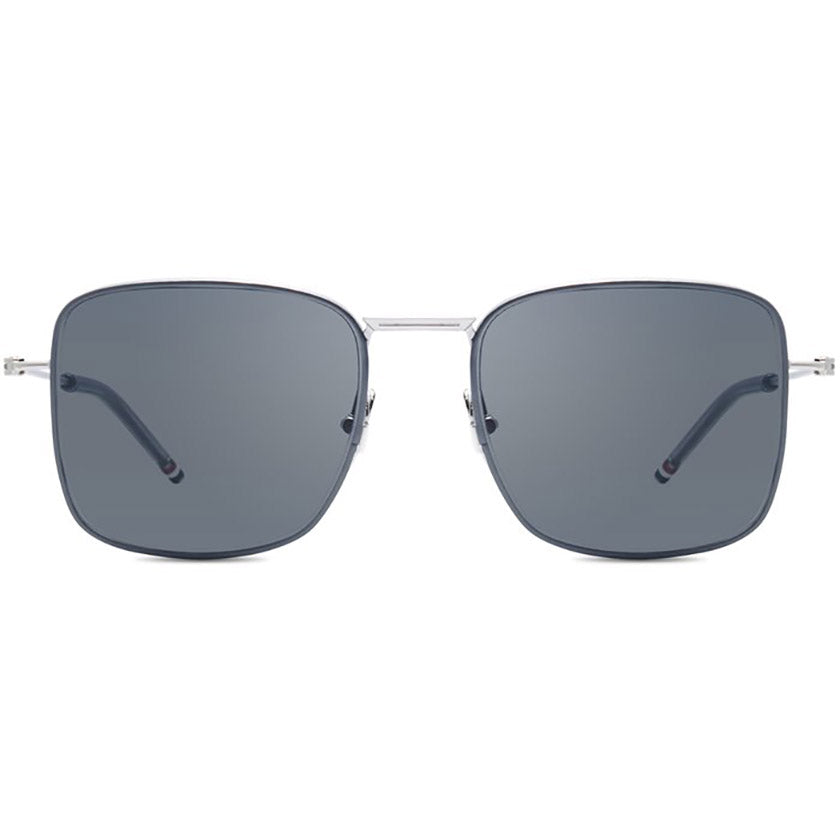 thom browne, thom browne eyewear, thom browne sunglasses, xeyes sunglass shop, titanium, titanium sunglasses, luxury, luxury sunglasses, fashion, fashion sunglasses, men sunglassses, women sunglasses, square sunglasses, silver sunglasses